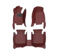 Cargo Liner For Skoda For Octavia For A5 For A7 For Superb 3 2 For Karoq 2008-2023 Custom Car Floor Mat(Full Set-Wine Red B)