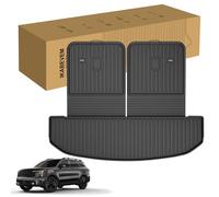 Cargo Mat Compatible with Kia Sorento 2021-2025 2026 Cargo Liner Trunk Mat with Seatback Mat TPE All Weather Back Seat Cover Protector 2025 Sorento Accessories Cargo Tray Backrest Mat