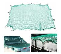 Cargo Net, 6.5 ft X 10 ft for Pickup Truck Bed With 15 PCS Hooks & Elastic Rope - Heavy Duty Netting for Snowmobile Safety Protection, Anti-Fall Trailer Cover