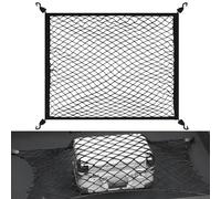 Cargo Net, Car Boot Net Luggage Net 80 x 60 cm Extends to 180 x 120 cm, Adjustable Elastic Car Boot Mesh with 4 Hooks, Universal Storage Mesh, Single layer Luggage Fixed Organizer for Vehicle Van SUV