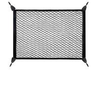 Cargo Net - Elastic Storage Net with 4 Hooks, Nylon Framed Stretch Mesh Pocket, for Roof Rack,Trunk, Trucks, SUV Universal Car Rear Organizer Net, Campervan Accessories, 80 * 60cm (Double layer)