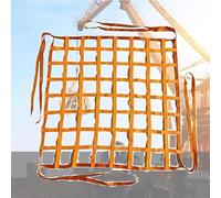 cargo net, Flat Cargo Sling Net Strong Load-Bearing Material Handling Straps for Construction Rigging Moving Towing Hoisting(4X4M/Mesh 15cm/Load 2.5t)