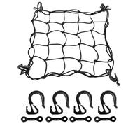 Cargo Net for Truck Bed - Elastic Rète per Heavy Load, Cover in Ree Eľastica for Roof Rack, Square Net with Hooks Eyelets for Kayaks, ATV, SUV | Organizer for the Fiscs