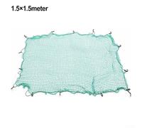 Cargo Net Heavy Duty 1.5x2m, 2x3m, 3x4m for Pickup Truck Bed, Trailer, SUV - Anti-Fall Safety Cover Net with Elastic Rope and Hooks, Green(1.5×1.5m)