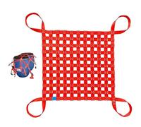 Cargo Net Hoist - Elastic Cargo Net, Decorative Fences Safety Lifting Net Straps, Flat Polyester Sling Hoisting Net, Strong Load-Bearing Material Handling Straps(3 X 3M/Mesh 15cm/Load 2t)