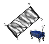 Cargo Net, Truck Storage with Hooks, Expandable Organizer, 27 x 13 Inch, with Adjustable Elasticity, for ATV, Boats, Motorhome, Trailer, Motorcycle, Car, Solutions
