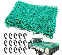 Cargo Nets Heavy Duty, Net Cargo Net for Pickup Truck, Truck Cargo Netting, Roof Rack Cargo Net for Van Trailer Net Tie-Down Mesh Elasticated Polyethylene Bungee Netting for Luggage & Garden- 2.5x3.5M