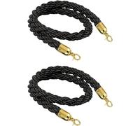 Cargo Nets Safety Net for Heavy Duty Jute Rope Child Protection Kids Rope，Sperre Barrier Rope 2-Pack Hemp Queue Line for Events Twist-Tail Design Durable 90cm (3ft) Length Ideal for Crowd Co