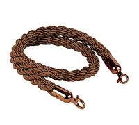 Cargo Nets Safety Net for Heavy Duty Jute Rope Child Protection Kids Rope，Stainless Steel Queue Barrier Rope with Brown Braided Hemp 1.9m (6.2 ft) Crowd Control StanchionDurable Elegant Idea