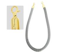Cargo Nets Safety Net Heavy Duty Jute Rope Stranger Danger Child Protection, Stanchion Rope 1.5M Velvet Crowd Control Barrier with Hooks for Event Decoration