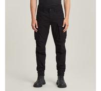 Cargo Pants 3D Regular Tapered Cuffed - Black - Men 28-34
