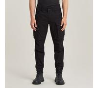 Cargo Pants 3D Regular Tapered Cuffed - Black - Men 31-34