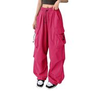 Cargo Pants for Women UK Ladies Cargo Combat Stretch Casual Trousers Straight Leg Plain Athletic Jogging Trousers Relaxed Solid Color Casual Walking Combat Bottoms Plus Size Lounge Pants