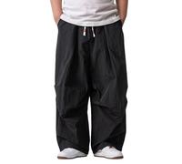 Cargo Pants Men Mens Lightweight Trousers Men's Linen Casual Classic Fit 11 Inch Inseam Elastic Waist Shorts with Drawstring for Outdoor Hiking Climbing Workwear with Windproof Warm Comfort Fit