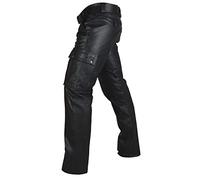 Cargo Pants Mens, Rock Steampunk Pu Leather Pants Slim Fit Trousers Motorbike Trousers Straight Leg Leggings Disco Casual Pants Activewear Leggings Skinny Faux Leather Work Trousers S-5Xl Black