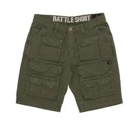 Cargo Pocket Battle Shorts - male - Alpha Industries - Casual Shorts - Green - W34 - Shorts W34