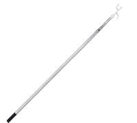 Cargo Retriever Hook - 4.92Ft Extendable Reaching Tool with Stainless Steel Grab Hook, Multi-Use Telescoping Pull Pole | Rust Resistant Reacher Pole for Truck Bed, Garage, RV, Boat, Storage Use