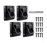 Cargo Secure Anchors for Ford for f150 for raptor 2015-2026 Cargo | 4-piece set, black finish, matches OEM for rail , secures cargo with ratchet straps or bungees