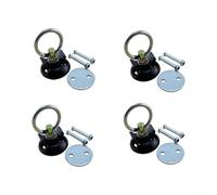 Cargo Securing Ring for Truck Trailer 3.4x6.1cm | Fast-release spring stud, locks firmly, 4-pack value, fits standard L-tracks, truck trailer use(4 pcs)