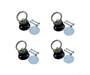 Cargo Securing Ring for Truck Trailer 3.4x6.1cm | Fast-release spring stud, locks firmly, 4-pack value, fits standard L-tracks, truck trailer use(4 pcs)