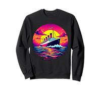 Cargo Ship Vintage Titanic Boat Travel Pirate Men Women Sweatshirt