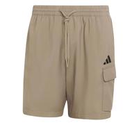adidas Men's Essentials Small Logo Cargo Chelsea Short Shorts, Khaki Six/Black, S