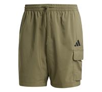 adidas Men's Essentials Small Logo Cargo Chelsea Short Shorts, Olive Strata/Black, XXL