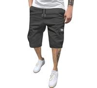 Cargo Shorts Elasticated Waist Summer Color Designer Ceremonial Multi Slim Labour Comfy Three Quarter Length Men Fit Bermuda Casual Hiking Knee Lightweight Gray