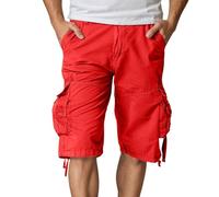 Cargo Shorts for Men Pants - Sure To Create An Optimized Product Title It's To Clearly Describe The Product Include Key Features And Utilize Relevant Keywords Without Any Policies (Watermelon Red 32)