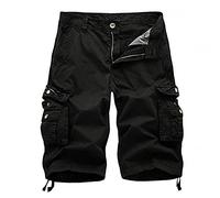 Cargo Shorts for Men UK Combat Cotton Camo Shorts Multi Pockets Summer Casual Short Durable Work Wear Lightweight Breathable Army Half Pants for Hiking Fishing Daily Wear