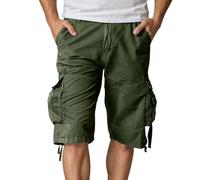 Cargo Shorts for Men Uk Work Trousers - Sure To Create An Optimized Product Title It's To Clearly Describe The Product Include Key Features And Utilize Relevant Keywords Without Any (Army Green 36)
