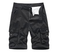 Cargo Shorts Men Baggy, Holiday Shorts for Men, Street Style Wrinkle-Resistant Multi-Pocket Functional Minimalist Stylish Personality Classic Soft Beach Outdoor Activities
