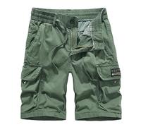 Cargo Shorts Men Loose Fit, Holiday Shorts for Men, Street Style Wrinkle-Resistant Comfortable Durable Breathable Large Capacity Versatile Classic Soft Beach Outdoor Activities