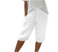 Cargo Shorts Women Beach Trousers Thin Solid Color Workwear Activewear Tennis Clothes Hot Pants Women Ladies Joggers Baggy Shorts Plus Size Sportswear Lace Up Half Straight Leg