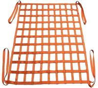 Cargo Sling Net - Hanging Netting For Towing Hoisting, Cargo Lifting Net, Flat Polyester Sling Hoisting Nets, Square Mesh Tear Resistance Safety Nets Straps(3 X 3M/Mesh 15cm/Load 2.5t)