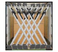 Cargo Stabilizer Bar for Compact Trucks, Retractable Trailer Support Bars, Load Divider Pole with Anti-Slip Foot Pads, 6 Pcs, Adjustable 2.1-2.48m