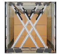 Cargo Stabilizer Bar for Compact Trucks, Retractable Trailer Support Bars, Load Divider Pole with Anti-Slip Foot Pads, 6 Pcs, Adjustable 2.1-2.48m