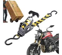 Cargo Straps Automatic Retraction Tie Down Rope - Metal Safety Lock Mechanism, Reinforced Securing Belt, Flexible Transport Lashing Gear | With Car Accessories Support Boat Trailer Motorcycle Storage