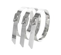 Cargo Straps, Ca 10pcs Self Locking Metal 7.9mm Multi-Purpose 304 Stainless Steel Cable Tie 100mm 150mm 200mm 250mm 300mm 400mm 500mm(200mm)