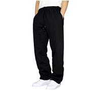Cargo Sweatpants for Men Heavyweight Fleece Casual Loose Fit Athletic Jogging Bottoms 2023 Autumn Winter Drawstring Elasticated Waist Cargo Work Trousers with Pockets