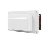 Cargo Trailer Vent, Van Roof Went Side Air Fan Exhaust Fan Caravan Motorhome Trailer Rv 12V For Camper Trailer Boat Marine Yacht Extractor Fan(6W White)