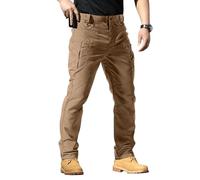 Cargo Trousers for Men UK Camouflage Combat Trousers Multi Pockets Military Work Pants Straight Leg Regular Fit Durable Workwear with Button & Zip Fly Outdoor Camping Hiking S-3Xl