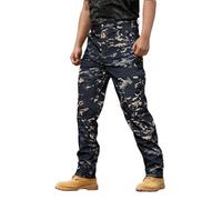 Cargo Trousers for Men UK, Fleece Lined Winter Work Trousers Men Waterproof Outdoor Hiking-Fleece Lined Outdoor Walking Pants Warm Ski Waterproof Tactical Cargo Combat Winter Warm Work Pants