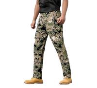 Cargo Trousers for Men UK, Fleece Lined Winter Work Trousers Men Waterproof Outdoor Hiking-Fleece Lined Outdoor Walking Pants Warm Ski Waterproof Tactical Cargo Combat Winter Warm Work Pants
