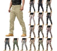 Cargo Trousers for Men UK, Fleece Lined Winter Work Trousers Men | Waterproof Outdoor Hiking-Fleece Lined Outdoor Walking Pants Warm Ski Waterproof Tactical Cargo Combat Winter Warm Work Pants