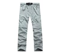 Cargo Trousers for Men UK Quick Dry Walking Hiking Trousers with Multi Zip Pockets Summer Breathable Cargo Fishing Safari Camping Travel Pants Windproof Thin Detachable Hiking Pants
