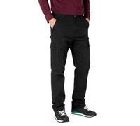 Cargo Trousers for Men UK Stretch Military Work Pants Lightweight Summer Pants Straight Leg Casual Outdoor Hiking Tactical Cargo Pants Multi Pockets Big and Tall Baggy Workwear Mens Fashion Black