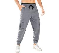 Cargo Trousers for Men UK - Stretch Slim Fit Tracksuit Bottoms Casual Joggers Pants Khaki Cuffed Combat Trousers Camouflage Army Work Trousers Outdoor Work Wear Cargo Trousers Training Pants XXXL