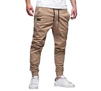 Cargo Trousers for Men UK - Stretch Slim Fit Tracksuit Bottoms Casual Joggers Pants Khaki Cuffed Combat Trousers Camouflage Army Work Trousers Outdoor Work Wear Cargo Trousers Training Pants XXXL