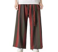 Cargo trousers leisure trousers for men for comfort and style in everyday life. Relaxed fit with colour block design. Versatile for any season. Perfect pair for casual cargo trousers checked men, red
